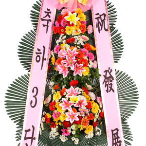 3단축하화환M(리본)