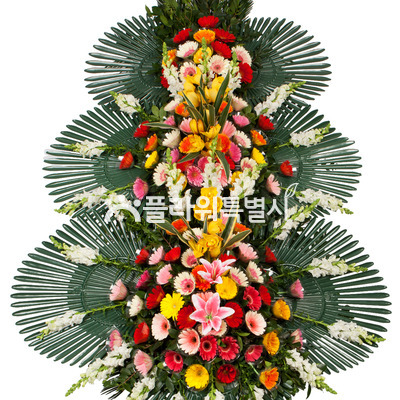 3단축하화환(특)G
