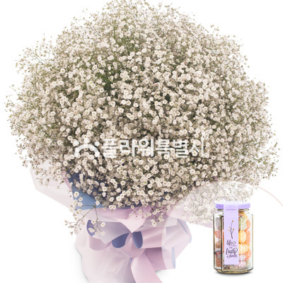 안개꽃다발(캔디상자)