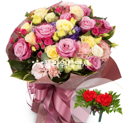 장미카네이션다발
