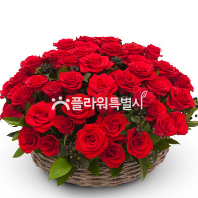 빨간장미바구니