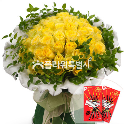 노랑장미(빼빼로)
