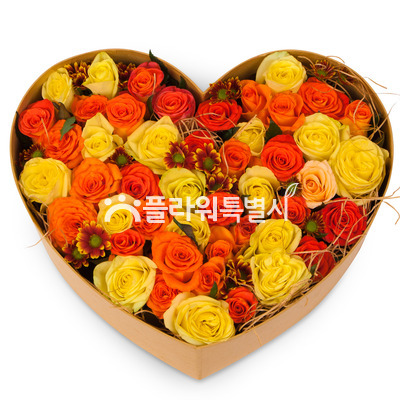 장미혼합하트상자2