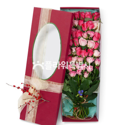 핑크혼합다발상자1