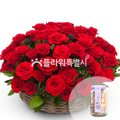 장미한아름+캔디