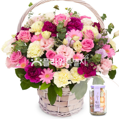 혼합장미+사탕증정