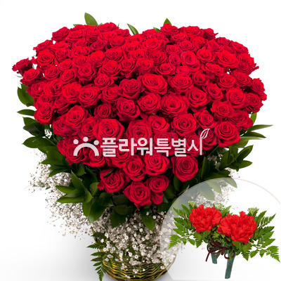 하트장미바구니1