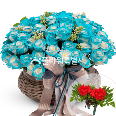 블루로즈바구니