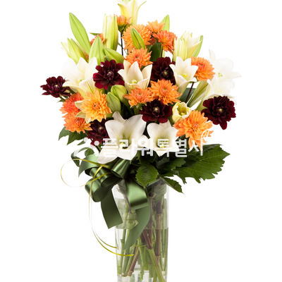 백합장미화병