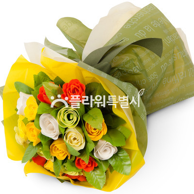 비누꽃꽃다발